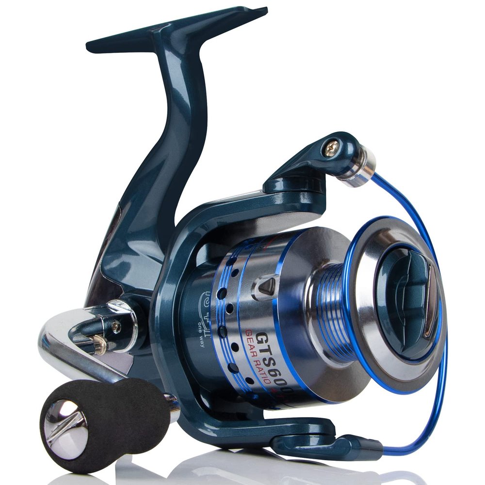 HPLIFE Saltwater Spinning Reel, Faster Line Retrieve, Braid Ready Spool, 5.5:1/4.7:1 High Speed, Max Drag 33Lbs, Smooth Fresh and Saltwater Fishing Reel, 13 +1 Shielded Stainless Steel Ball Bearings