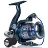 HPLIFE Saltwater Spinning Reel, Faster Line Retrieve, Braid Ready Spool, 5.5:1/4.7:1 High Speed, Max Drag 33Lbs, Smooth Fresh and Saltwater Fishing Reel, 13 +1 Shielded Stainless Steel Ball Bearings view 1