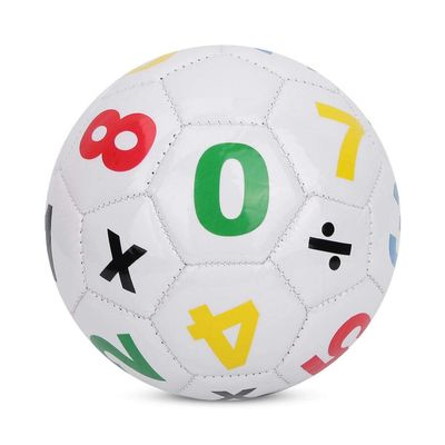 Cryfokt Sports Football, Odorless Children Soccer Ball, PVC for Kids Kindergarten(White Digital Football)