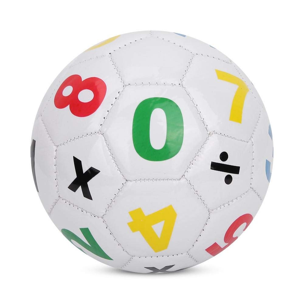 Cryfokt Sports Football, Odorless Children Soccer Ball, PVC for Kids Kindergarten(White Digital Football)