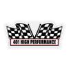 2X Engine, Window, Air Cleaner, Decal Sticker 401 High Performance Compatible with AMC AMX Classic Muscle Race Car, 5 1/2 x 2 1/4 inch view 2