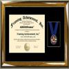 AllGiftFrames College High School Medal Graduation Graduate Recognition Academic 3D Education Case Diploma Frame Ribbon University Framing Medallion Gift Matted Walnut view 1