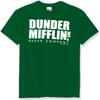T-Line Men's The Office Tv Series Dunder Mifflin Logo-Green Graphic T-Shirt (Green, 4X-Large) view 1