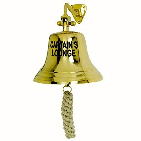 SERENDIPPITY Bell Solid Brass Captains Lounge Bell