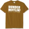 T-Line Men's The Office Tv Series Dunder Mifflin Logo-Gold Graphic T-Shirt (Gold, 3X-Large) view 1