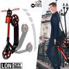 Crazy Skates Foldable Kick Scooter - Kick Scooters for Adults, Teens and Kids with Carrying Strap - Fast Folding, Adjustable Handlebars and Lightweight - London Scooter (LON) - Red view 3