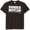 T-Line Men's The Office Tv Series Dunder Mifflin Logo-Brown Graphic T-Shirt (Brown, Medium) view 1