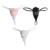 Acxico 3 pcs Sexy Japanese Thong Pantie Cute Rabbit Tail String Harajuku Fur Ball Bikini (pink/white/black each) view 1
