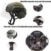 Tactical Multifunctional Fast Airsoft MICH 2000 ACH Helmet with Transparent Visor NVG Bracket and Side Rails for Outdoor Sports Such As CS Games view 4