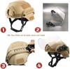 Tactical Multifunctional Fast Airsoft MICH 2000 ACH Helmet with Transparent Visor NVG Bracket and Side Rails for Outdoor Sports Such As CS Games view 3