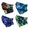 SMEHCF 4 Headband Bandana Balaclava Half Face Mask Shield Head Hair Scarf Neck Gaiter Hat Multipurpose For WoMen Men Breathable Reusable Washable Blue Purple Lily Daisy Flower view 3