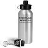Appreciation Gifts for Frontline Workers Water Bottle Tumbler 20oz Drinkware - Thank You Frontliners Essential Employee 2020 Health Care Nurses Doctors Delivery Postal Workers - Real Heroes view 2