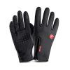 FUFU Gloves Bicycle Gloves, Running Gloves, Touch Screen, Non-Slip, Waterproof and Windproof, Sports Thickened Wool Lining Warm Gloves (Color : Black, Size : XL) view 1