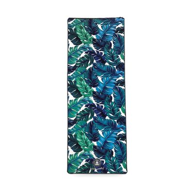Yoga World Yoga Towel - Thick, Soft, Sweat Absorbent, Nonslip Exercise cloth Made with Microfiber Fabric - For Bikram, Pilates, Beach & Home Workout - Machine-Washable - 72 x 24 inch - (Palm Green)