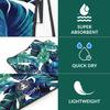 Yoga World Yoga Towel - Thick, Soft, Sweat Absorbent, Nonslip Exercise cloth Made with Microfiber Fabric - For Bikram, Pilates, Beach & Home Workout - Machine-Washable - 72 x 24 inch - (Palm Green) view 3