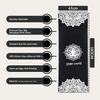 Yoga World Yoga Towel - Thick, Soft, Sweat Absorbent, Nonslip Exercise cloth Made with Microfiber Fabric - For Bikram, Pilates, Beach & Home Workout - Machine-Washable - 72 x 24 " - (Black Mandala) view 3