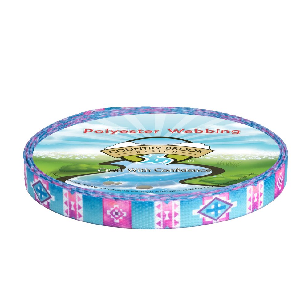 Country Brook Design - Albuquerque Polyester Webbing (1/2 Inch, 20 Yards)