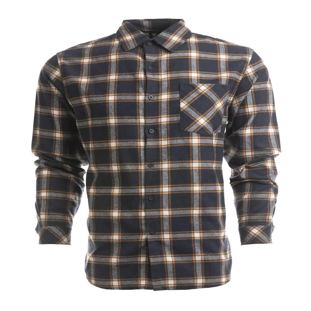 Burnside Woven Plaid Flannel With Biased Pocket 3XL RED/H BLACK