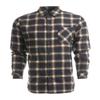Burnside Woven Plaid Flannel With Biased Pocket 3XL RED/H BLACK view 1