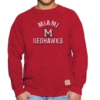 Original Retro Brand Adult University Crewneck (Miami Redhawks - Red, XX-Large)