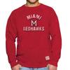Original Retro Brand Adult University Crewneck (Miami Redhawks - Red, XX-Large) view 1