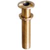 Groco 1-1/2" Bronze Extra Long High Speed Thru-Hull Fitting w/Nut view 1