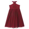 YONGHS Kids Flower Girls Chiffon Wedding Dresses Sleeveless Pleated Bridesmaid Pageant Communion Party Dress Burgundy 8 view 3