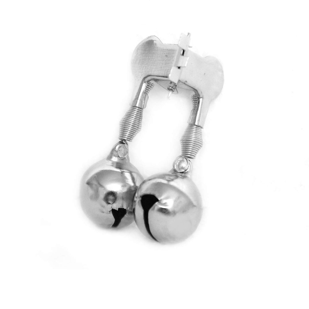 Fish WOW! 50pcs Fishing Jigle Double Nickel Bells Alert w/Clamp Clips Bait Bited Loud Alarm