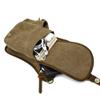 AUGU Canvas Drop Leg Bag Tactical Thigh Outdoor Waist Pack for Men Women Military Cycling Multi-Pocket Waist Fanny Pouch Daypack, Army Green, Medium view 3