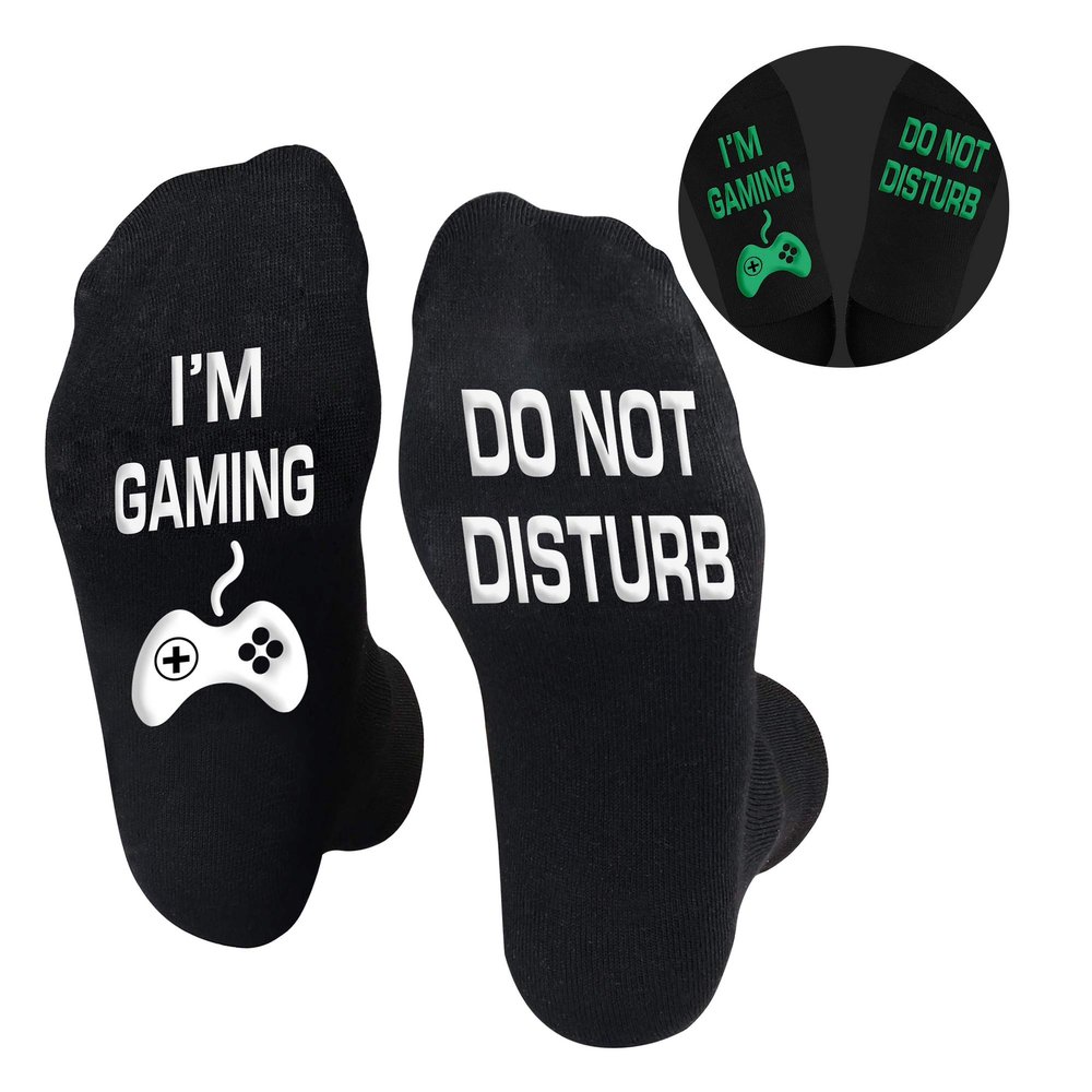 AGRIMONY Funny Gaming Gamer Socks for Men Women Teen Boys - I'm Gaming Funny Novelty Cool Crazy Silly Fun Socks-Easter Fathers Valentines Christmas Birthday Gifts Stocking Stuffers