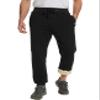 PEHMEA Fleece Lined Sweatpants for Men, Winter Warm Sherpa Joggers Lounge Pants with Pockets(11 Black (Close-Bottom)-XL) view 4
