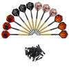 Accmor 12 Pcs Darts Plastic Tip, Soft Tip Darts Set, 14g Plastic Tipped Dart, Attach Extra 36 Black 2BA Replacement Tips, Soft Tip Darts for Electronic/Plastic Dartboard