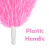 Hooshing 12PCS Pink Pom Poms Cheerleading Plastic Cheer Pompoms with Handles for Team Spirit Sports Party Dance view 2