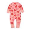 Baby Boys Girls Unisex 2-Pack Long Sleeve Cotton Footed Pajama Infant Cute Graphic 2-Way Zip Romper Sleep and Play view 4