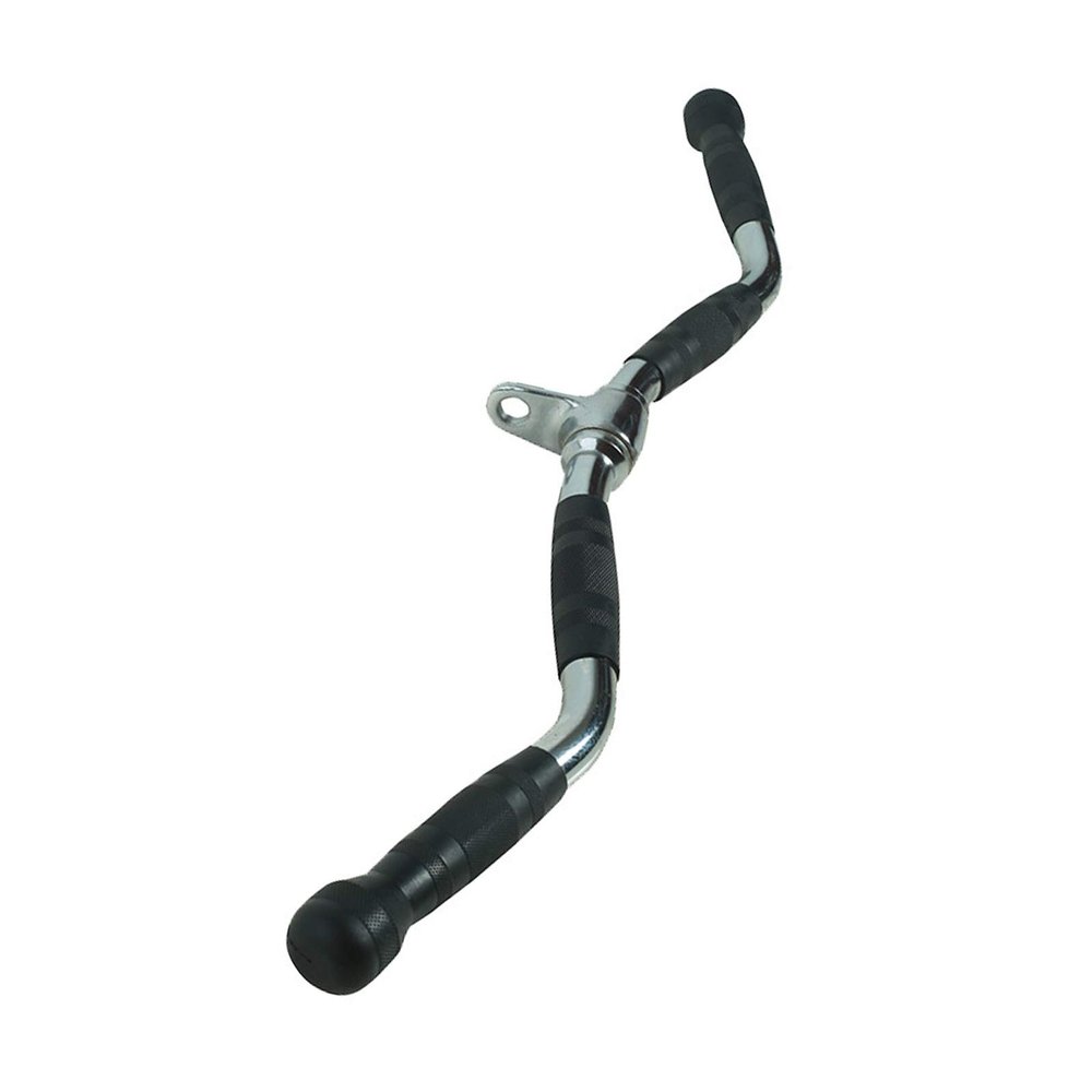 ZXFF 32in Fitness Cable Accessories, Rotating Bend Lever LAT Pull-Down Lever Handle Accessories, Power Cord Crossover Machine and Strength Training Accessories, Rubber Non-Slip End (Size : 81cm)