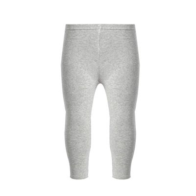 Hansber Kids Boys Girls Stretchy Athletic Leggings High Waist Sports Pants Side Striped Tights for Gym Yoga Fitness Striped Light Grey 6