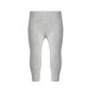 Hansber Kids Boys Girls Stretchy Athletic Leggings High Waist Sports Pants Side Striped Tights for Gym Yoga Fitness Striped Light Grey 6 view 1
