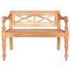 FAMIROSA Wooden Bench with Backrest Mahogany Wood Home Bench for Entryway Living Room Kitchen 38.6" x 19.7" x 32.3" Brown view 3