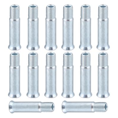 Keenso Skate Axle Kit, 15 Pcs Steel 8mm Inline Skate Axles Wheel Screw Bolt Fittings Inline Skate Replacement(35mm)