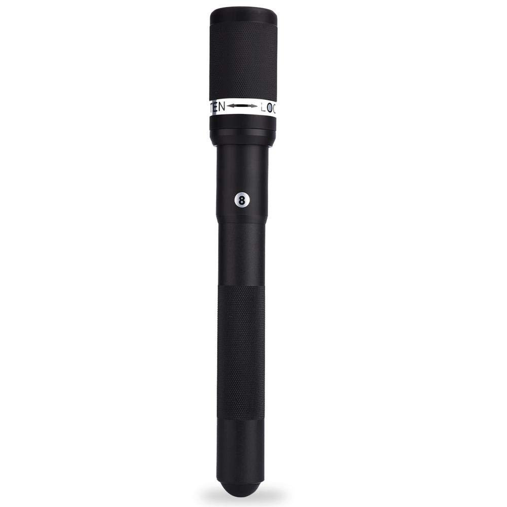 Keenso Cue Extension, Universal 12.6inch Aluminium Alloy Billiard Cue Extension Billiard Pool Cue Extreme Extender Telescopic Extension(Black)