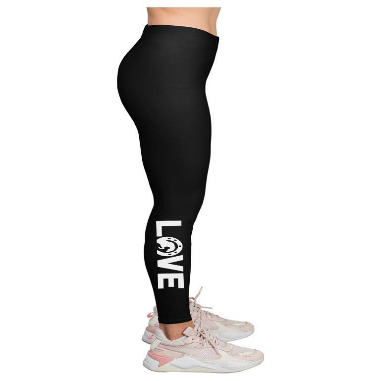 Tstars Love Horses Printed Leggings for Women Teen Girls Horse Lovers Novelty Tights X-Large Black