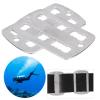 2pcs Diving Diving Weight Belt Slider 316 Stainless Steel Diving Strap Buckle Snorkelling Weight Belt Keeper Buckle view 2