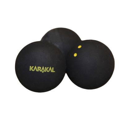 Karakal Unisex Squash Balls Elite Double Yellow, White, One Size UK