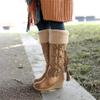 Holibanna Boots Women Winter Fashion High Boots Tassel Non-slip and Breathable Women's Size 36 view 2
