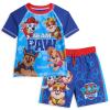 Paw Patrol Skye Chase Marshall Little Boys Pullover Rash Guard and Swim Trunks Outfit Set Team Paw 7 view 1