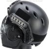 Evike Airsoft - Matrix Iron Face Carbon Steel Striker Gen2 Metal Mesh Lower Half Face Pro (Color: Black/Skull) view 2