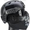 Evike Airsoft - Matrix Iron Face Carbon Steel Striker Gen2 Metal Mesh Lower Half Face Pro (Color: Black/Skull) view 3