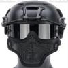 Evike Airsoft - Matrix Iron Face Carbon Steel Mesh Striker V1 Lower Half Face Pro (Color: Black) view 4