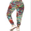 JGAX-Q669-1X Lush Garden Print Jogger Track Pants w/Pockets, 1X view 3