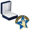 Crown Awards Helping Hand Pins, Helping Hand Pin with Blue Velvet Presentation Case, 10 Pack, Prime view 1